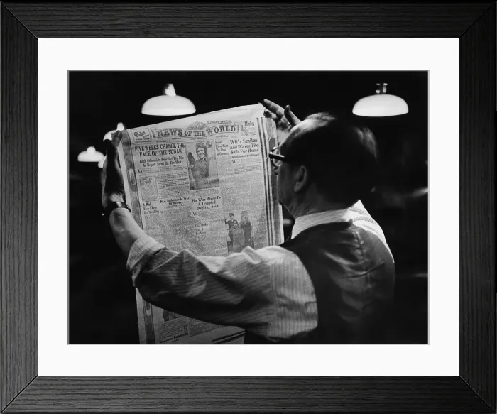 Framed Print : News Of The World