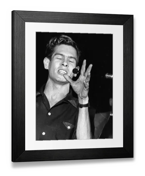 Framed Print : Johnnie Ray Framed Print : Johnnie Ray