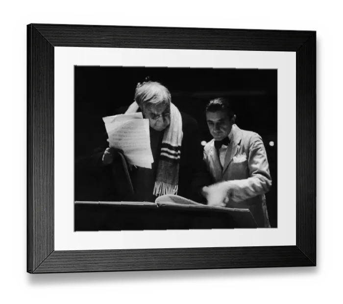 Framed Print : Composer And Conductor Framed Print : Composer And Conductor