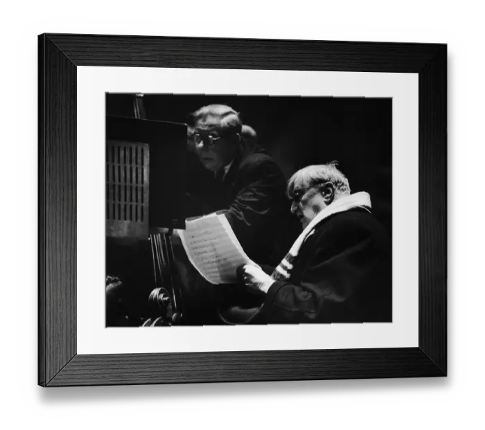 Framed Print : Vaughan-Williams And Shaw