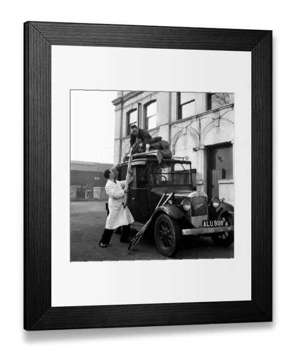 Framed Print : Loading Roof-Rack Framed Print : Loading Roof-Rack