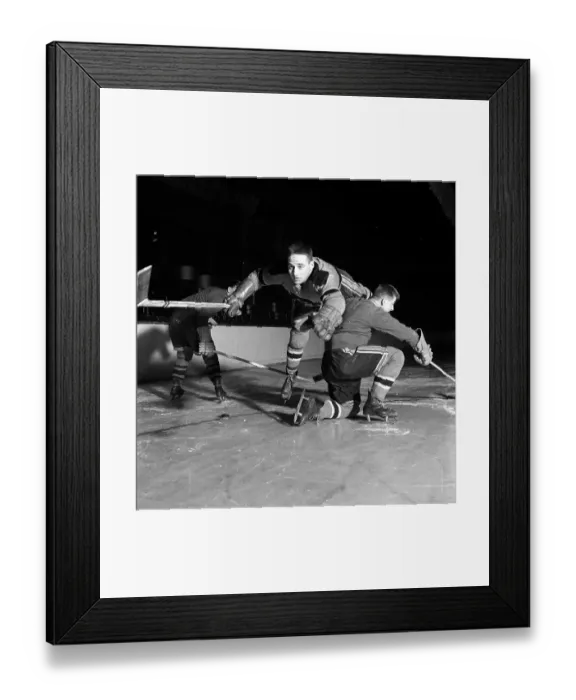 Framed Print : Ice Hockey Players Framed Print : Ice Hockey Players