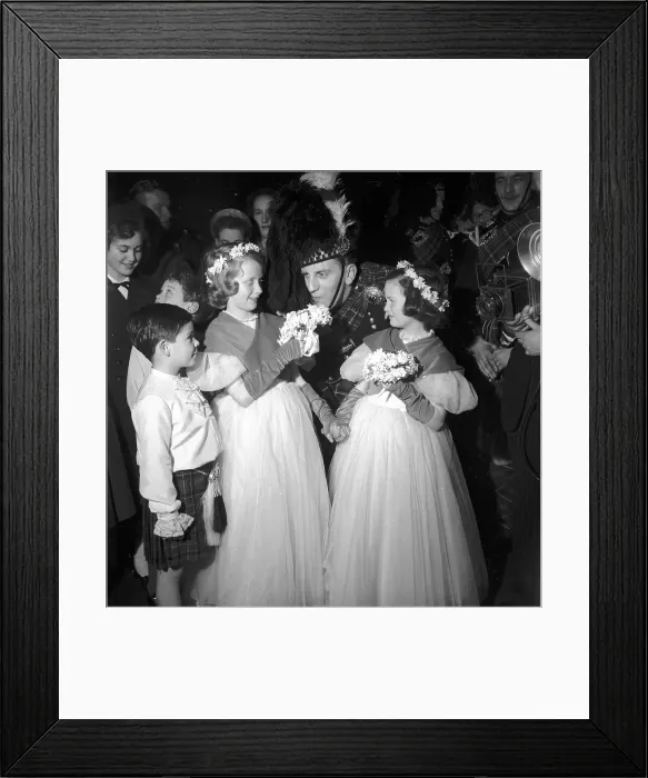 Framed Print : Maids And Pipers Framed Print : Maids And Pipers