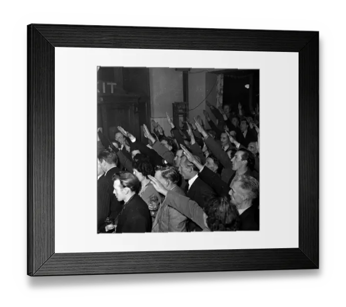 Framed Print : Nazi Salute Framed Print : Nazi Salute