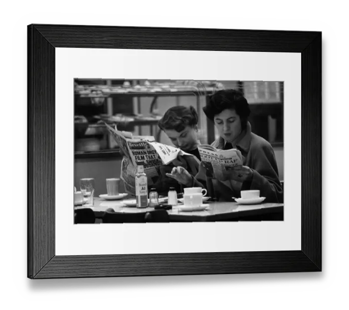Framed Print : Cafe Papers Framed Print : Cafe Papers