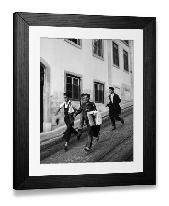 Framed Print : Lisbon Newsboy Framed Print : Lisbon Newsboy