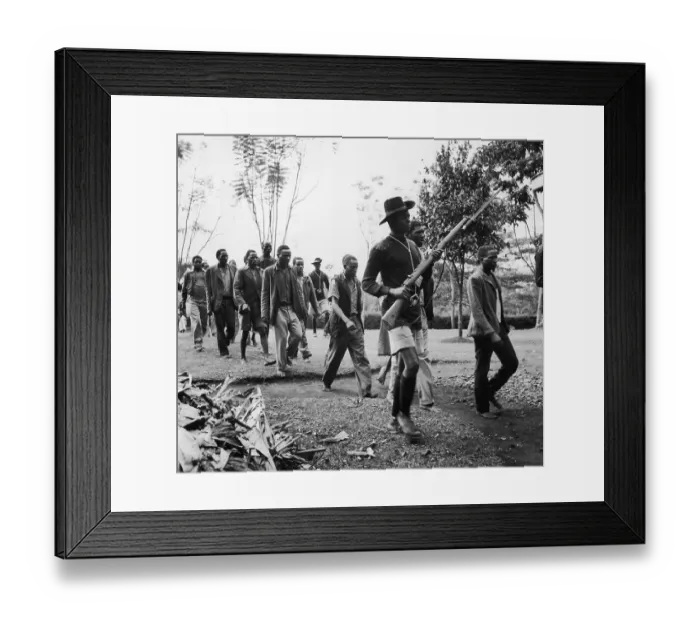 Framed Print : Mau Mau Suspects Framed Print : Mau Mau Suspects