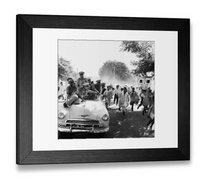 Framed Print : Neguib And Supporters