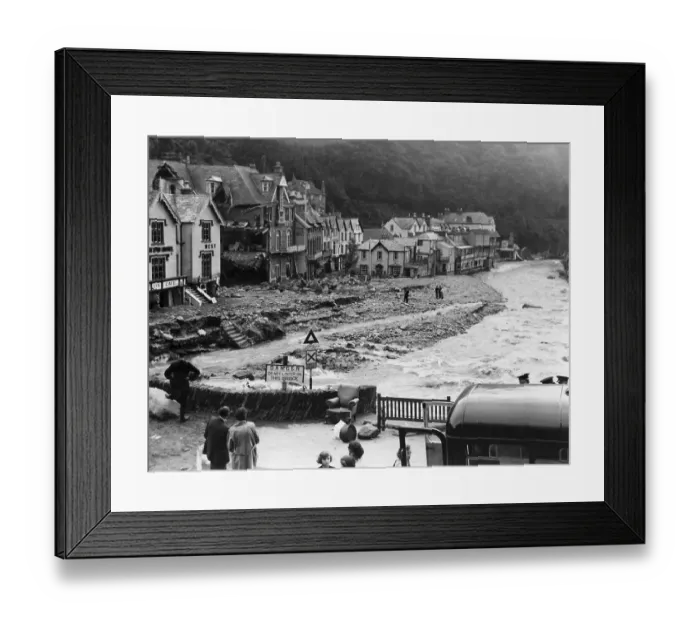 Framed Print : Lynmouth Flood Framed Print : Lynmouth Flood