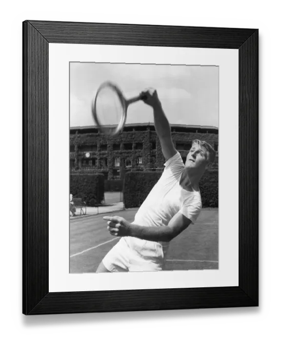Framed Print : Lew Hoad. 28th June 1952: 17-year-old Australian tennis player Lew Hoad Framed Print : Lew Hoad. 28th June 1952: 17-year-old Australian tennis player Lew Hoad