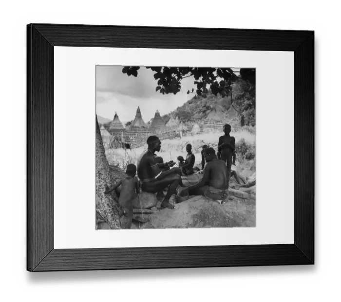 Framed Print : Ilyeu Villagers Framed Print : Ilyeu Villagers