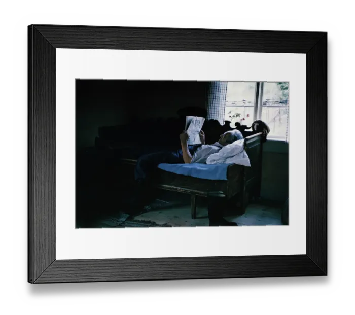 Framed Print : Swedish Newspaper Reader Framed Print : Swedish Newspaper Reader