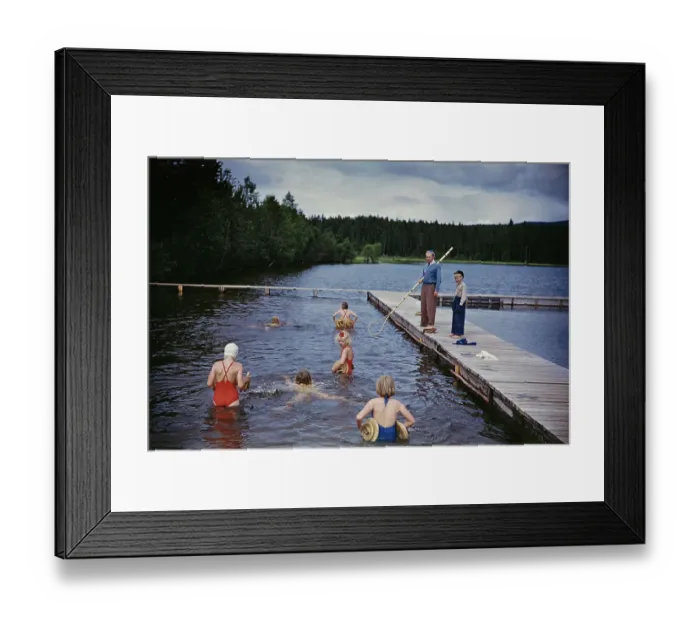 Framed Print : Swedish Swimmers Framed Print : Swedish Swimmers