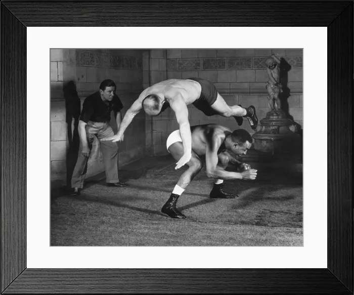 Framed Print : Flying Wrestler Framed Print : Flying Wrestler