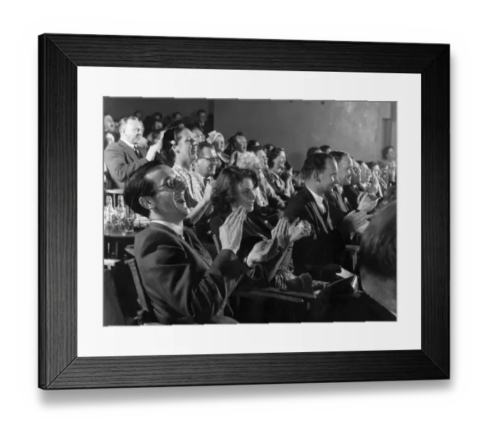 Framed Print : Happy Audience Framed Print : Happy Audience