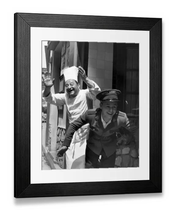 Framed Print : Excited Workers Framed Print : Excited Workers