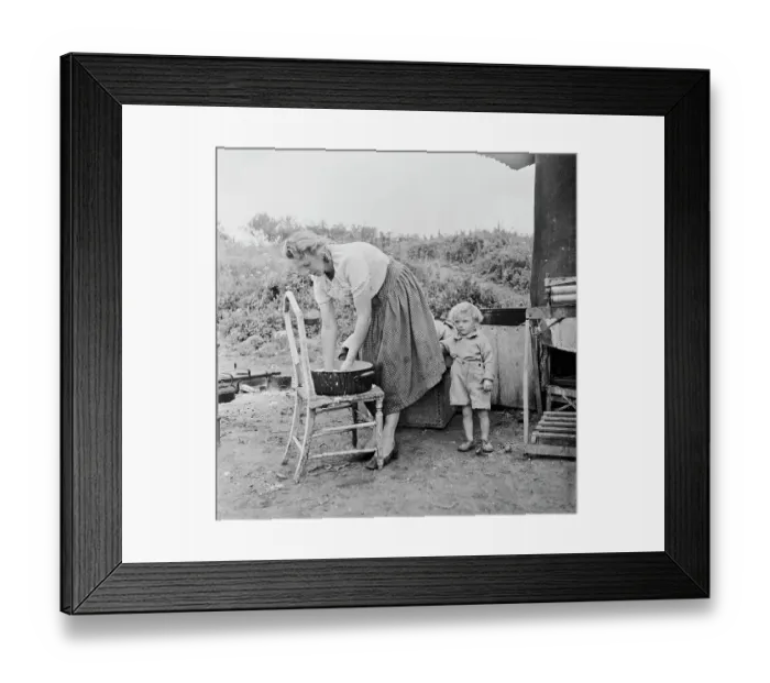 Framed Print : Romany Woman And Child