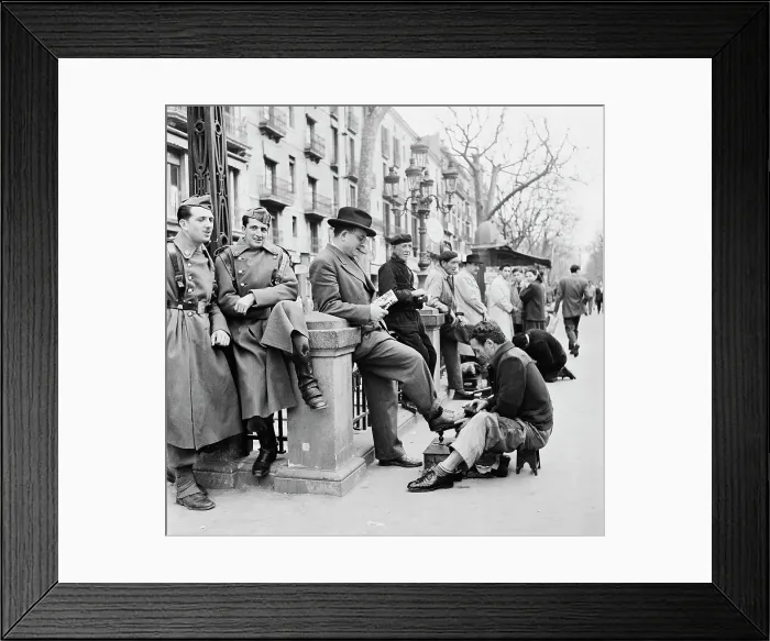 Framed Print : Spanish Shoeshine Framed Print : Spanish Shoeshine