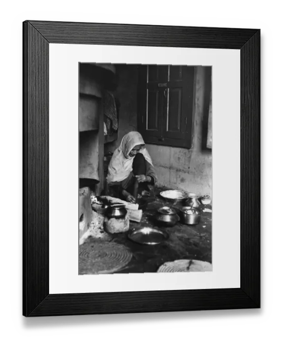 Framed Print : Woman Cooking Framed Print : Woman Cooking