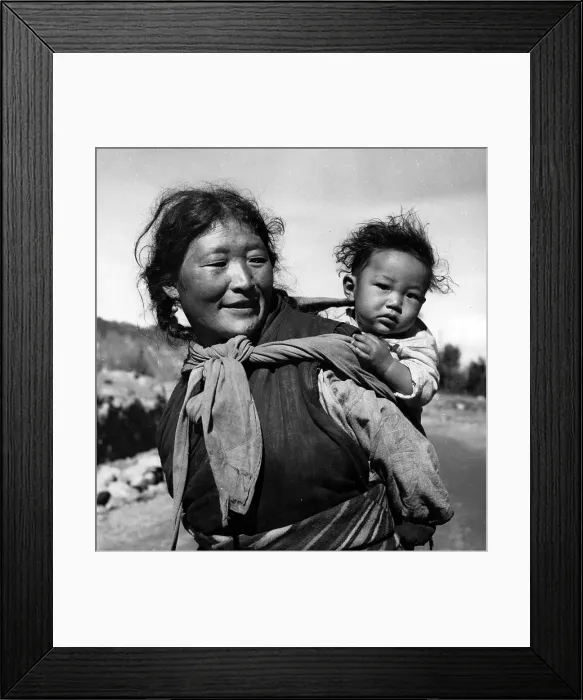 Framed Print : Tibetan Family