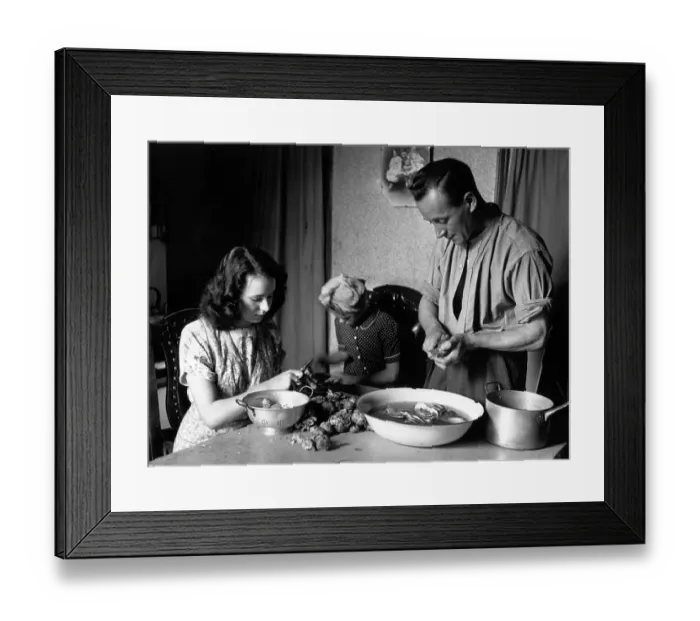 Framed Print : Preparing Vegetables Framed Print : Preparing Vegetables