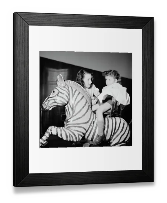 Framed Print : Children's Hairdressing Framed Print : Children's Hairdressing