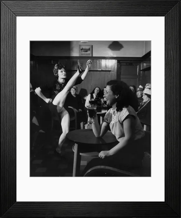 Framed Print : High Kick In Pub Framed Print : High Kick In Pub
