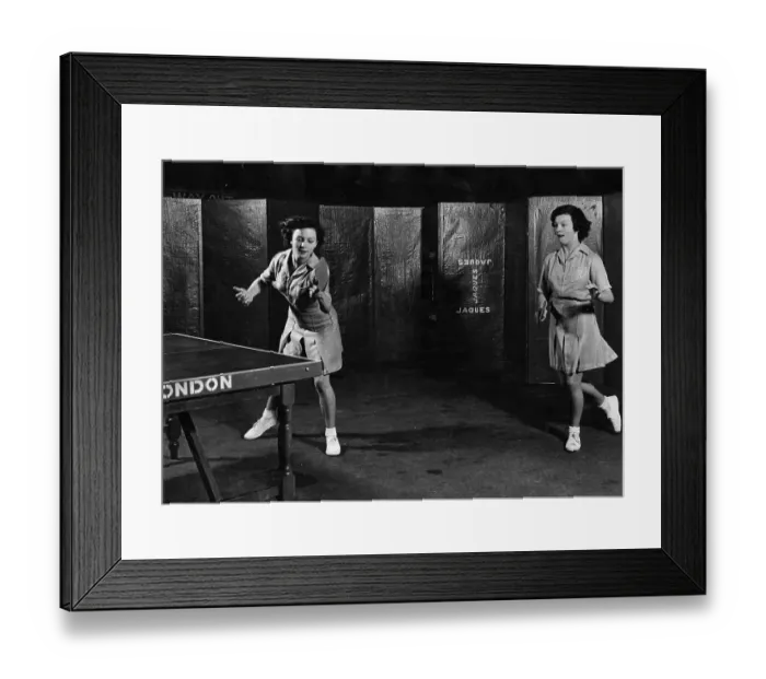 Framed Print : Table Tennis Twins Framed Print : Table Tennis Twins