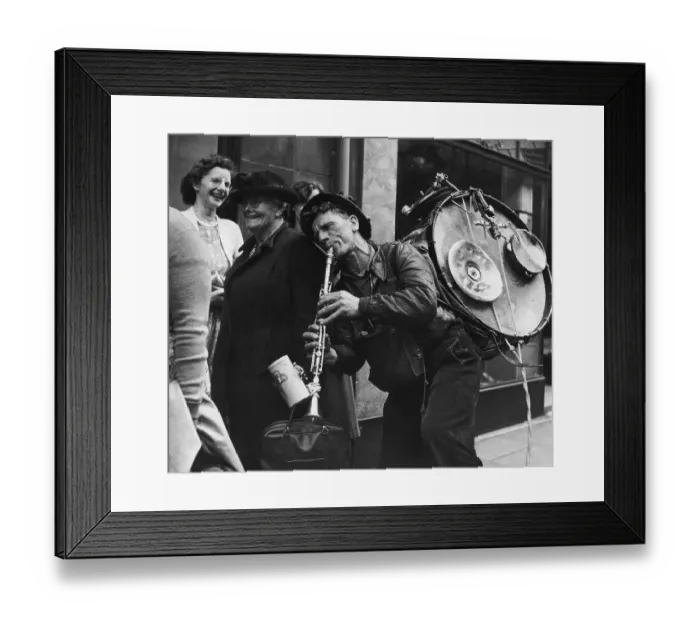 Framed Print : Hexham Busker Framed Print : Hexham Busker