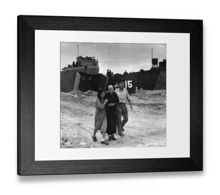 Framed Print : Injured Korean