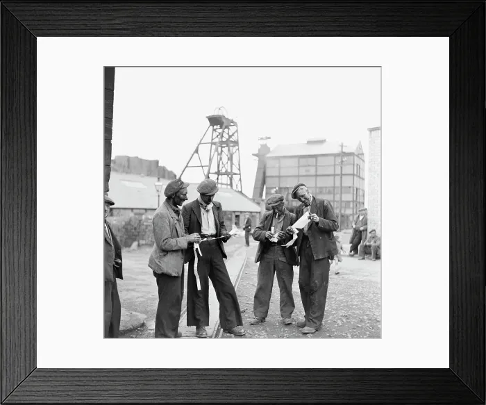 Framed Print : Miners At Heworth Framed Print : Miners At Heworth