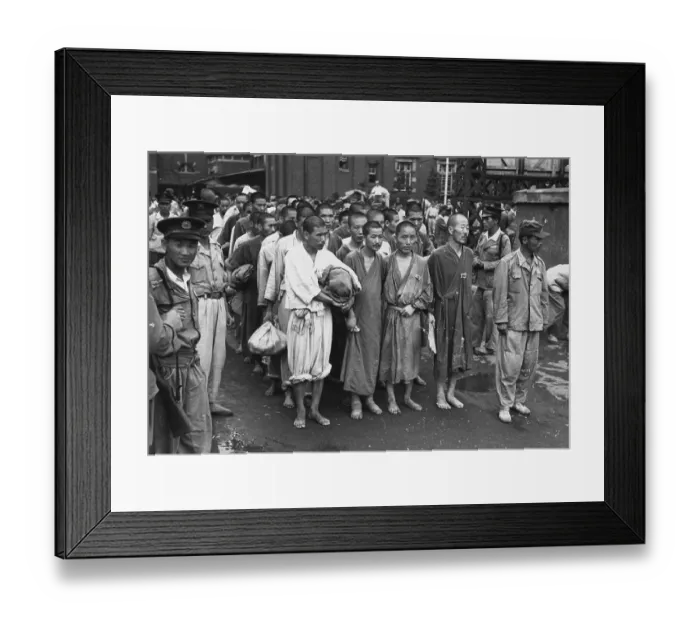 Framed Print : Korean Prisoners Framed Print : Korean Prisoners
