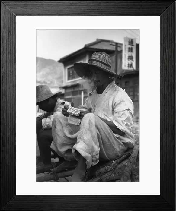 Framed Print : Counting Money Framed Print : Counting Money