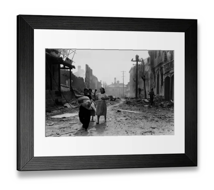 Framed Print : Korean Refugees Framed Print : Korean Refugees