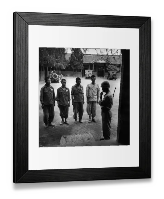 Framed Print : North Korean POWs