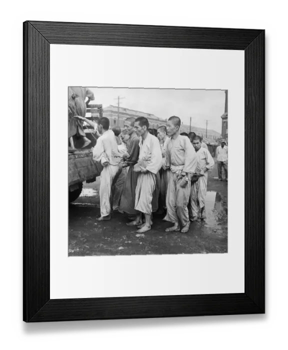 Framed Print : Korean Prisoners