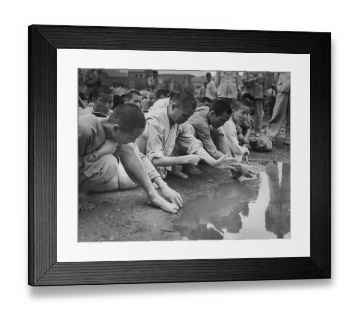Framed Print : South Korean Internees Framed Print : South Korean Internees