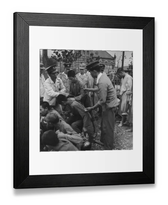 Framed Print : Prisoners At Busan Framed Print : Prisoners At Busan