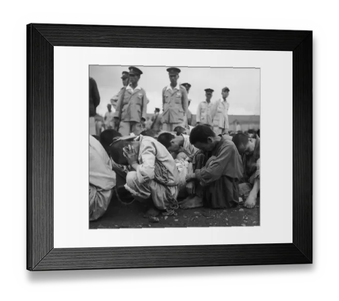 Framed Print : Korean Prisoners Framed Print : Korean Prisoners