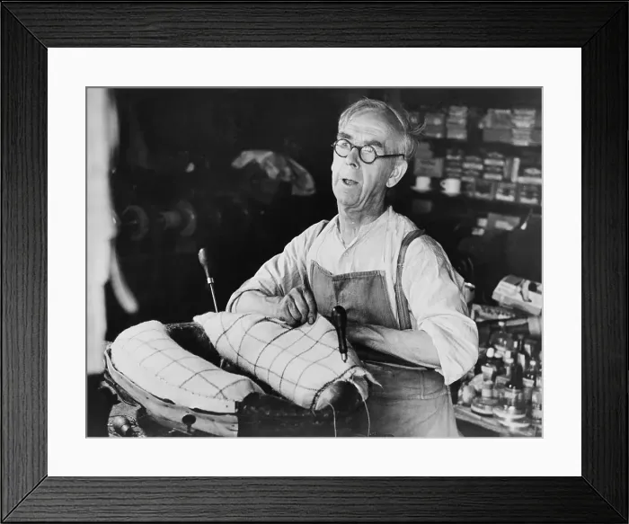 Framed Print : Village Craftsman Framed Print : Village Craftsman