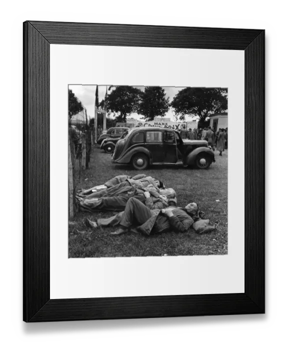 Framed Print : Tired Spectators Framed Print : Tired Spectators