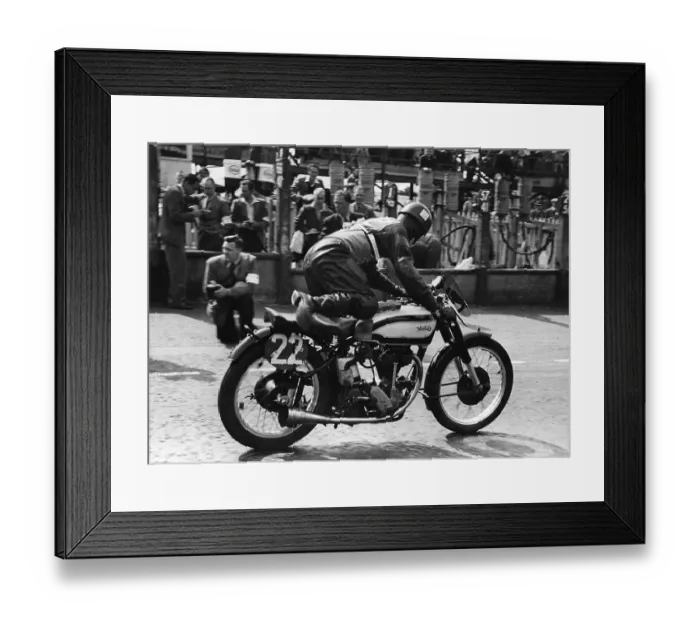 Framed Print : Norton Rider Chris Horn Framed Print : Norton Rider Chris Horn