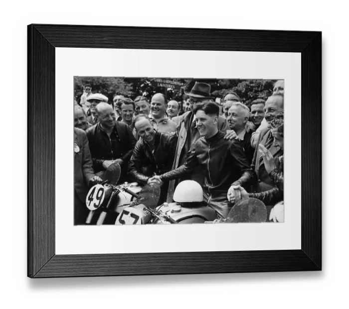 Framed Print : Geoff Duke Wins Framed Print : Geoff Duke Wins
