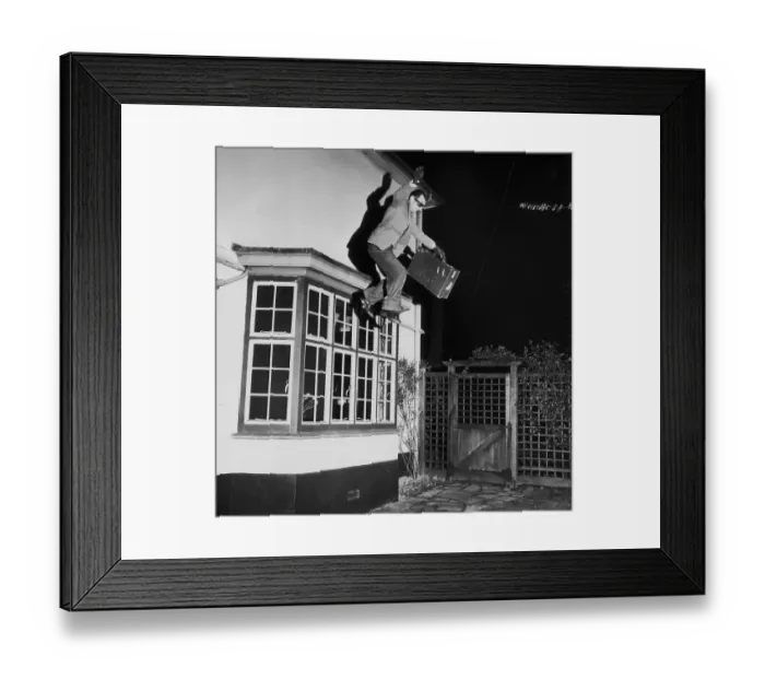 Framed Print : Burglar's Escape Framed Print : Burglar's Escape