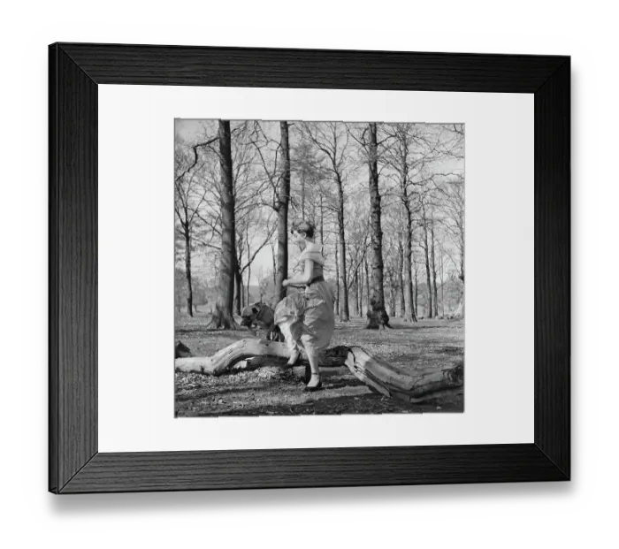 Framed Print : Audrey Hepburn In Richmond Park Framed Print : Audrey Hepburn In Richmond Park