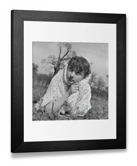 Framed Print : Audrey Hepburn In Richmond Park Framed Print : Audrey Hepburn In Richmond Park