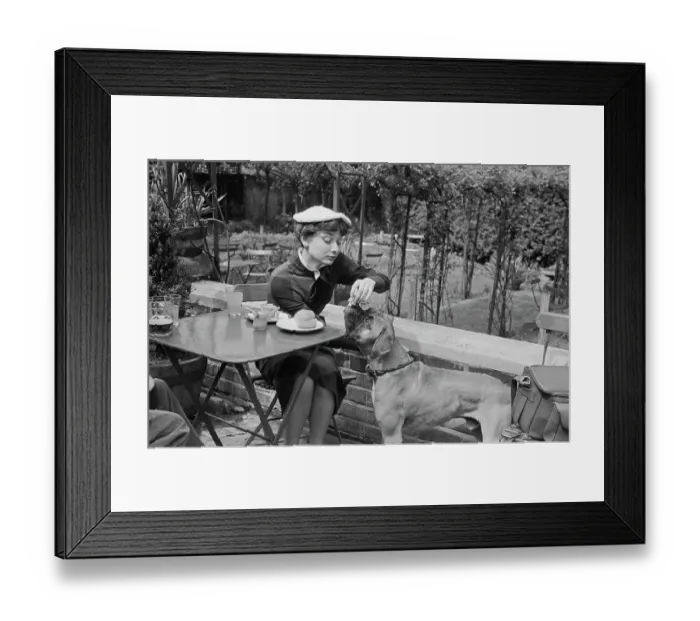 Framed Print : Audrey Hepburn At Kew Gardens Framed Print : Audrey Hepburn At Kew Gardens