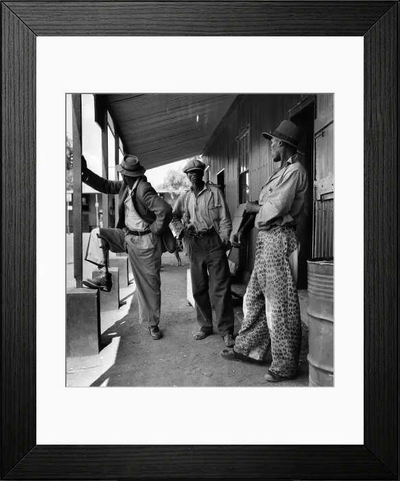 Framed Print : Bamangwato Men Framed Print : Bamangwato Men