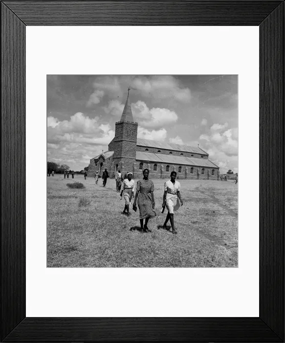 Framed Print : Botswana Church Framed Print : Botswana Church