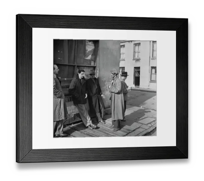Framed Print : Street Corner Chat